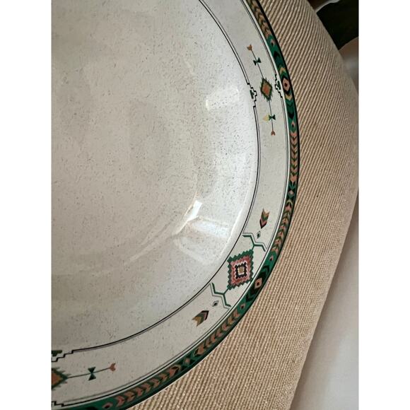 Studio Nova Soup Bowl by Mikasa / Adirondack Southwest Aztec design / Stoneware - Picture 7 of 9